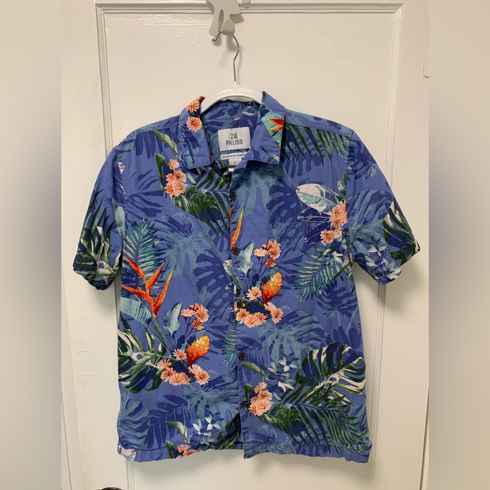 Birds of Paradise Hawaiian Shirt - Men's Size Medium - Excellent Condition